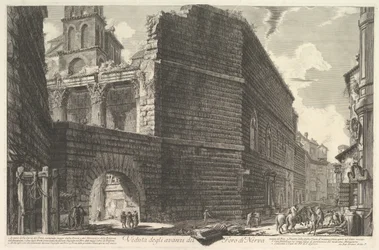 Veduta degli Avanzi del Foro di Nerva, l