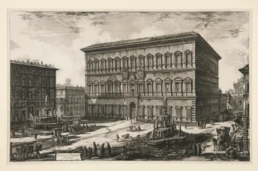 Veduta del Palazzo Farnese, da Vedute di Roma