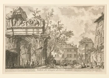 Veduta del Tempio di Giove Tonante, da Vedute di Roma