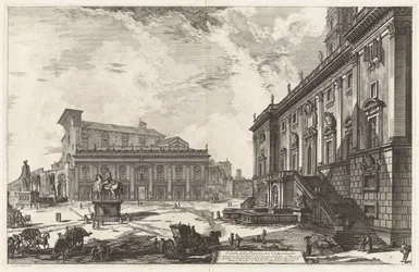 Veduta della Piazza del Campidoglio, da Vedute di Roma