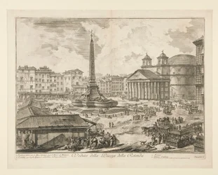 Veduta della Piazza della Rotonda, da Vedute di Roma