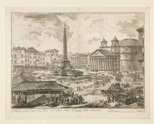 Veduta della Piazza della Rotonda, da Vedute di Roma