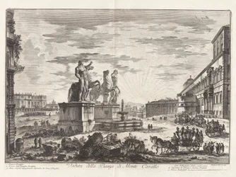 Veduta della Piazza di Monte Cavallo
