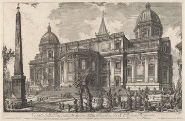 Veduta della facciata posteriore della Basilica di S. Maria Maggiore