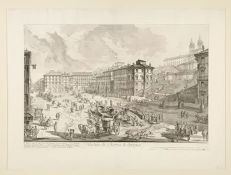 Veduta di Piazza di Spagna, da Vedute di Roma