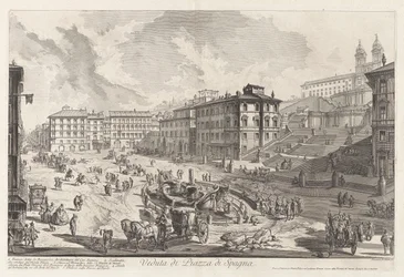 Veduta di Piazza di Spagna, da Vedute di Roma