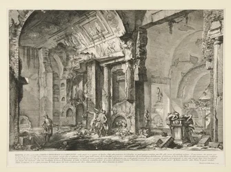Veduta di altra parte della camera sepolcrale di L. Arrunzio, da Le Antichità Romane