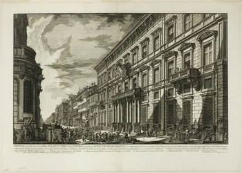 Veduta lungo Via del Corso del Palazzo dell