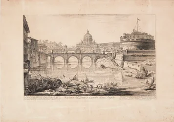 Veduta del ponte e di Castel Sant