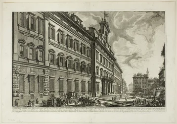 Veduta del Palazzo di Montecitorio, da Vedute di Roma