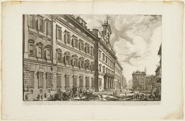 Veduta del Palazzo di Montecitorio, da Vedute di Roma