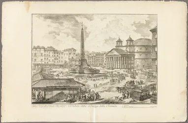 Veduta della Piazza della Rotonda, da Vedute di Roma