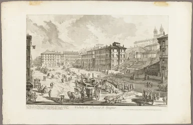 Veduta di Piazza di Spagna, da Vedute di Roma