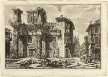Veduta dei resti del Foro di Nerva, da Vedute di Roma