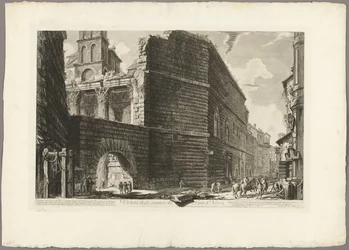 Veduta dei resti del Foro di Nerva, da Vedute di Roma