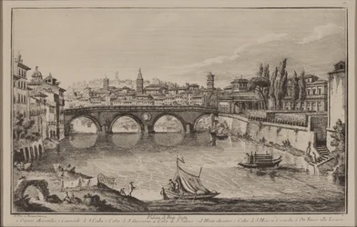 Veduta del Ponte Sisto, c.1778-92 (incisione)