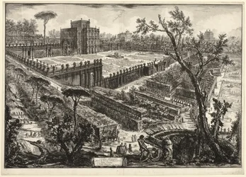 Villa Pamphili fuori Porta S. Pancrazio, da Vedute di Roma