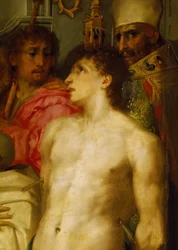 Madonna con il bambino e santi (dettaglio)