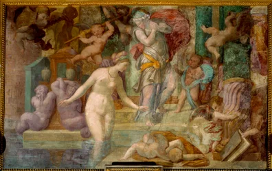 Scuola di Fontainebleau: Venere alla fontana