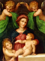 La Madonna col Bambino e il piccolo San Giovanni Battista e due angeli, c.1512