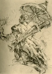 Un moro con faretra e parasole, 1752, 1928.