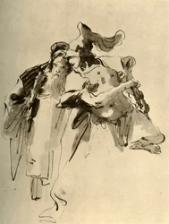 Un soldato e un vecchio, metà XVIII secolo, 1928