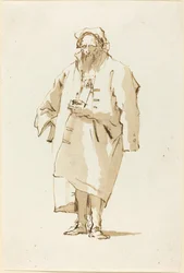 Orientale in Piedi con Soprabito