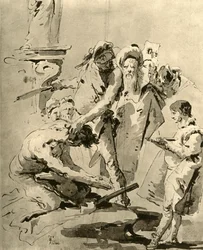 Decapitazione di un santo, metà 18° secolo, 1928