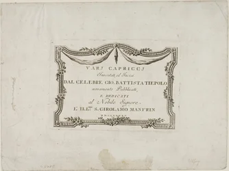 Frontespizio di Capricci