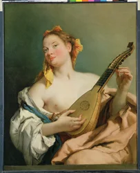 Ragazza con un Mandolino, 1755-60