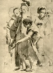 Gruppo di figure, metà del XVIII secolo, 1928