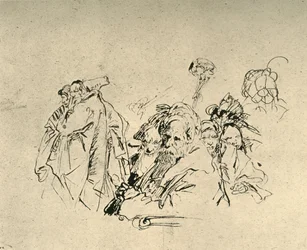 Gruppo di orientali, metà 18° secolo, 1928