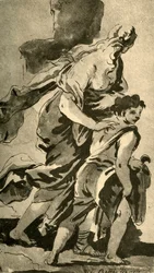 Agar e Ismaele, metà del 18° secolo, 1928