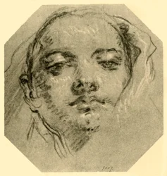 Testa di una donna, c1739-c1744, 1928