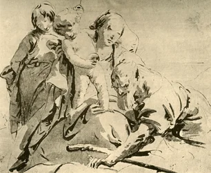 Sacra Famiglia, metà del XVIII secolo, 1928