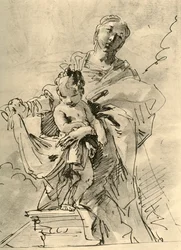 Madonna con Bambino, metà XVIII secolo, 1928