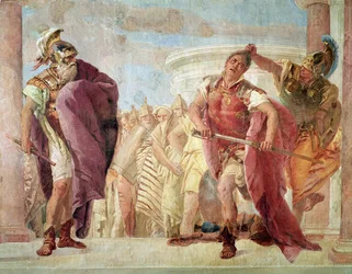 Minerva impedisce ad Achille di uccidere Agamennone, dall