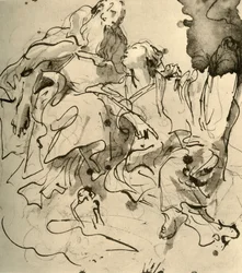 Vecchio e giovane donna, 1761, 1928