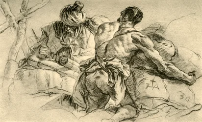 Mercanti Orientali con Balle di Merci, 1753, 1928