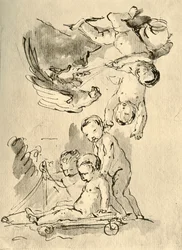 Cupidi che giocano, c1757, 1928