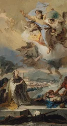 Santa Tecla che prega per gli appestati, 1758-59