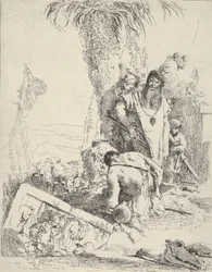 Pastore con due maghi, dagli Scherzi, ca. 1743-57
