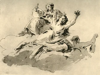 Tre donne, metà del XVIII secolo, 1928