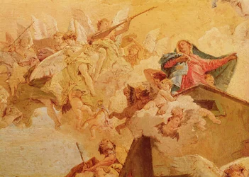 Traslazione della Santa Casa da Nazareth a Loreto, (dettaglio)