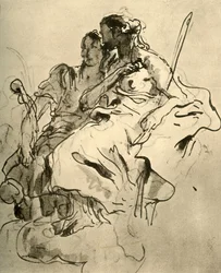Due giovani donne, metà del XVIII secolo, 1928
