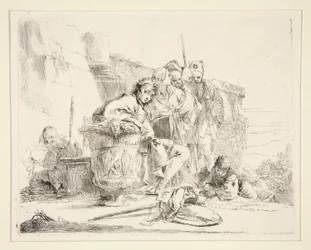 Giovane seduto e appoggiato a un