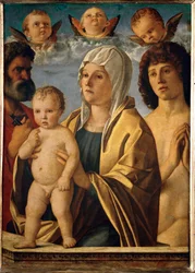 Madonna con Bambino tra i Santi Pietro e Sebastiano ...