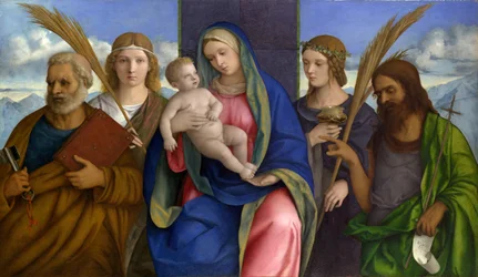 Madonna con bambino e santi