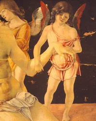 Pietà o Cristo morto sorretto dagli angeli (dettaglio)