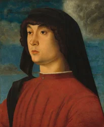 Ritratto di un giovane in rosso